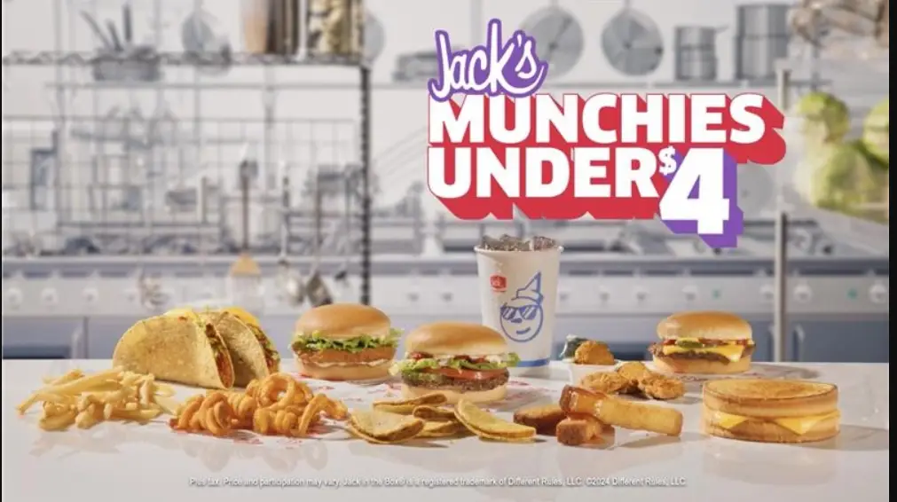 Jack in The Box Jack’s Munchies Under $4 Menu